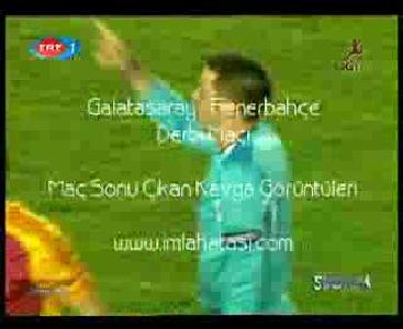Gs-Fb derbi sonundaki kavga