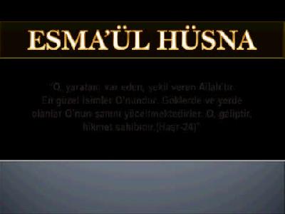 esmaül hüsna 1