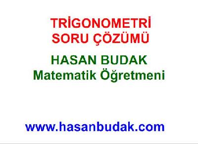 trigonometri soru çözümü