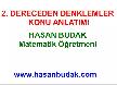 2.Dereceden denklemler video konu anlatımı